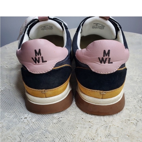 Madewell Kickoff Trainer Sneakers Women’s 8.5 Colorblock Leather & Suede - Picture 3 of 4